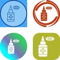 Eye Drop Icon Design vector