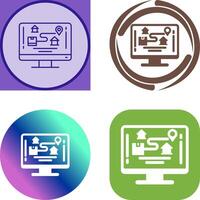Tracking Icon Design vector