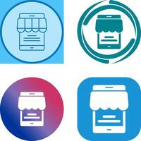 Online Store Icon Design vector