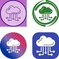 Cloud Computing Icon Design vector