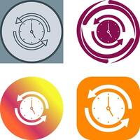 correr hora icono diseño vector