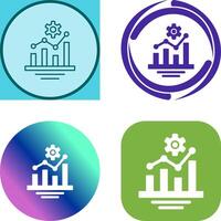 Bar Chart Icon Design vector