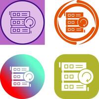 Backup Icon Design vector