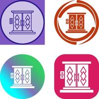 diseño de icono de puerta vector