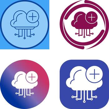Cloud Computing Icon Design vector