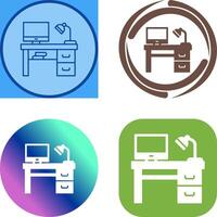 Desk Icon Design vector