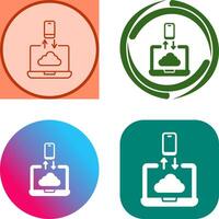 Data Transfer Icon Design vector