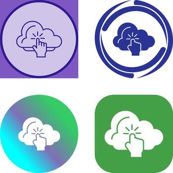 Cloud Computing Icon Design vector