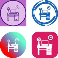 Work Table Icon Design vector