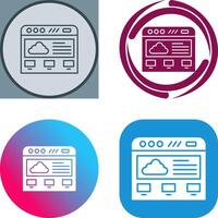 Cloud Computing Icon Design vector