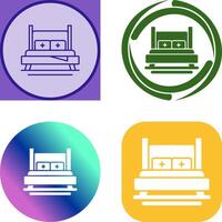 Bed Icon Design vector