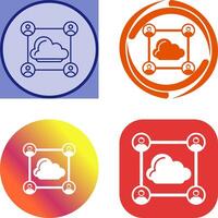 Network Icon Design vector