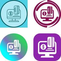 Online Payment Icon Design vector