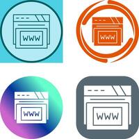 Www Icon Design vector