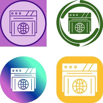 Browser Icon Design vector