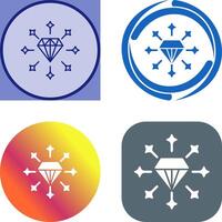 diseño de icono de diamante vector