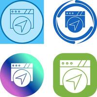 Navigation Icon Design vector