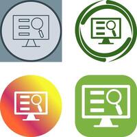 Monitor Screen Icon Design vector