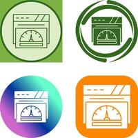 Speedometer Icon Design vector