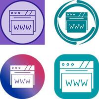 Web Browser Icon Design vector