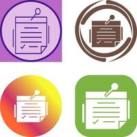 Note Icon Design vector