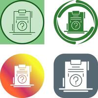 Question Icon Design vector