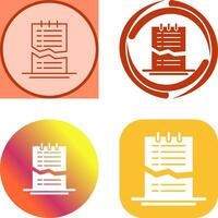 Corrupted List Icon Design vector