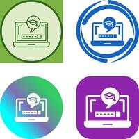 Digital Learning Icon Design vector