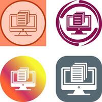Document Icon Design vector