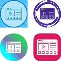 en línea tutoriales icono diseño vector