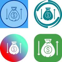 Money Bag Icon Design vector