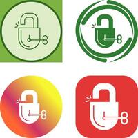 Unlock Icon Design vector