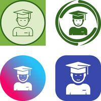 Graduate Student Icon Design vector