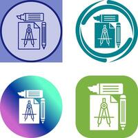 Study Tools Icon Design vector