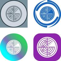 Radar Icon Design vector