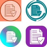 Valid Document Icon Design vector