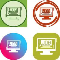 Job Icon Design vector