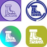 Snow Boots Icon Design vector