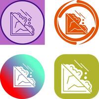 Avalanche Icon Design vector