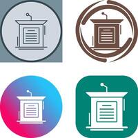 Podium Icon Design vector