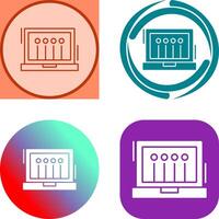 Laptop Icon Design vector