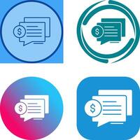 Dialog Icon Design vector