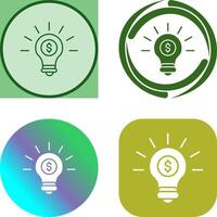 Light Bulb Icon Design vector