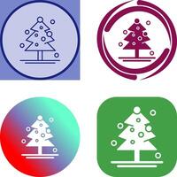 Christmas Tree Icon Design vector