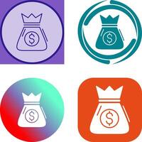 Money Bag Icon Design vector