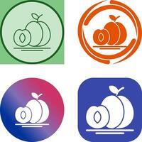 Apricot Icon Design vector