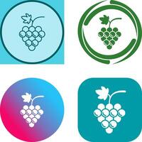 Grapes Icon Design vector