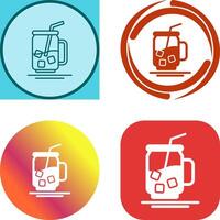 Iced Tea Icon Design vector