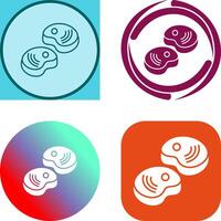 Steak Icon Design vector