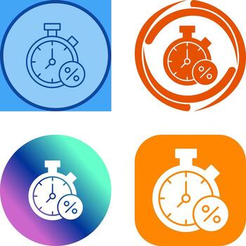 Timer Icon Design vector